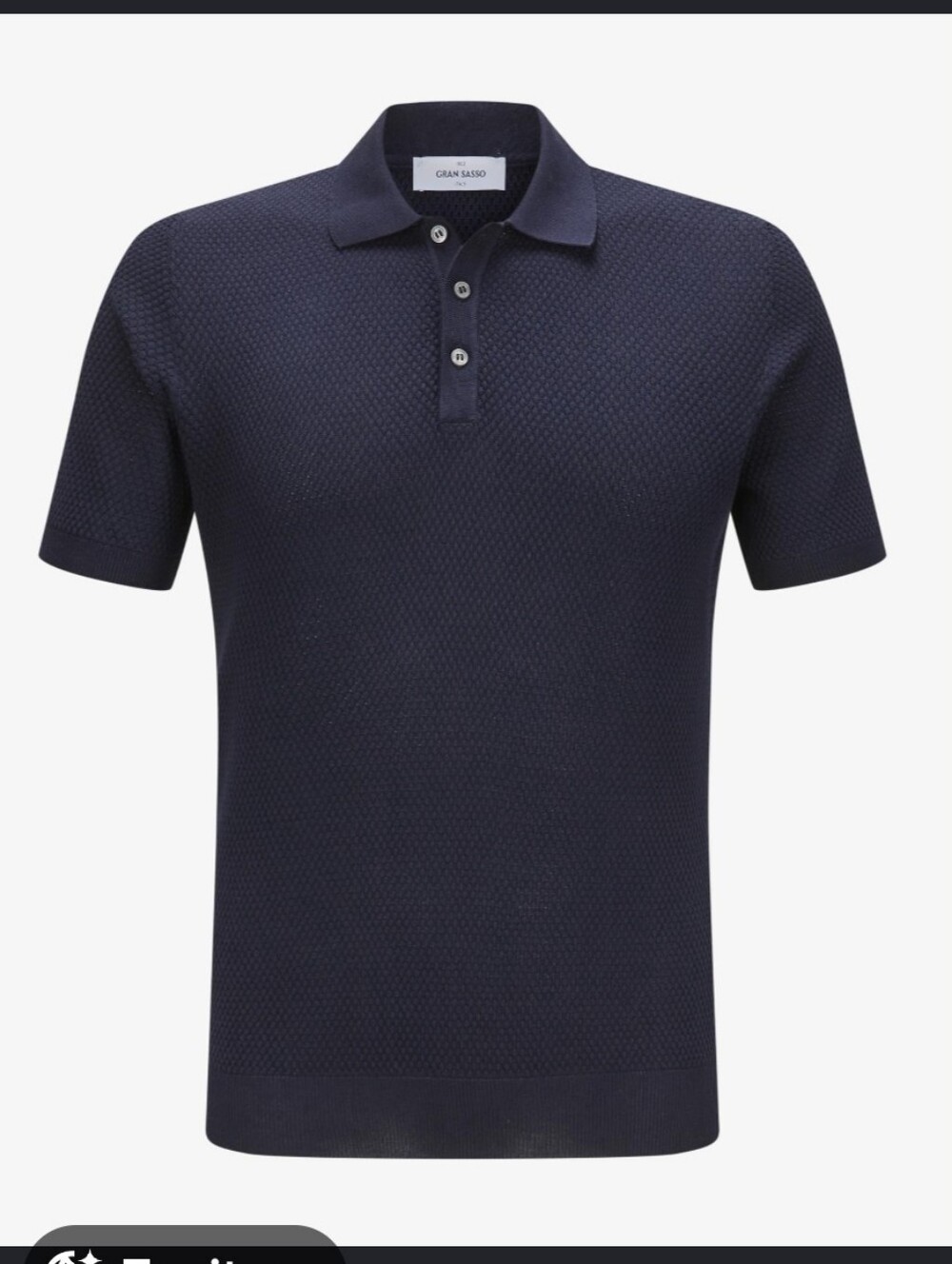 Gran Sasso Knitted Textured Polo
